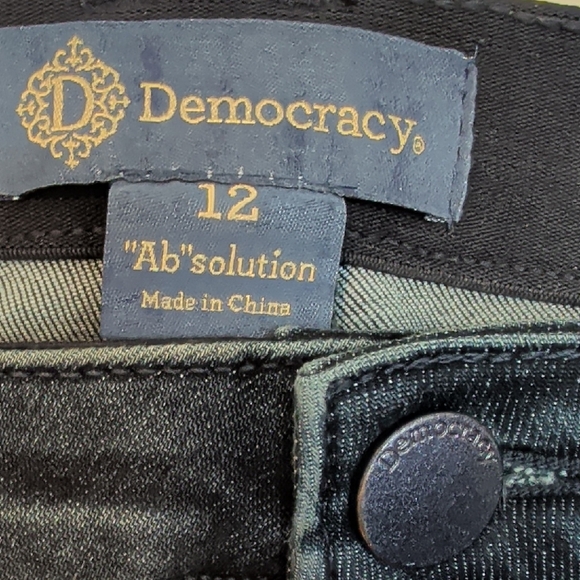 Absolution Out There Flare Die Cut High Rise Jeans - indigo sz 12 - Picture 2 of 7